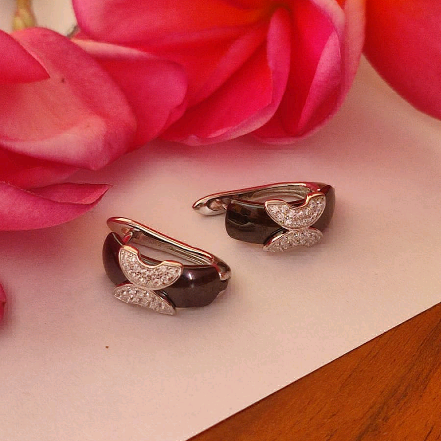 Butterfly CZ Earrings 